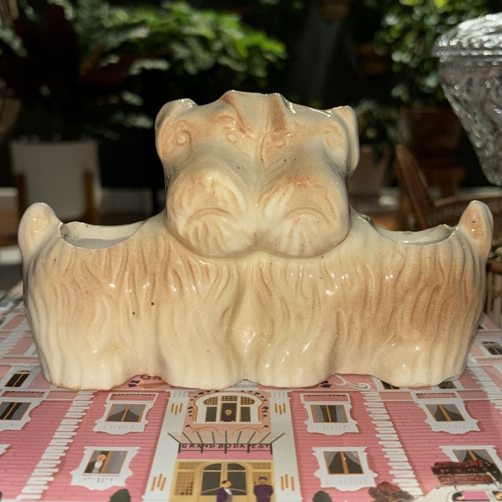 Vintage Scottie Double Planter